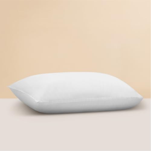 Image of Welspun Dream Nest Microfiber Plain White Pillows Set 2 | 17 inch x 24 inch Inches | Super Soft, Breathable & Adjustable Bed Pillows for Sleeping | 90 GSM - White Pillow Set of 2 (43cm x 68cm)