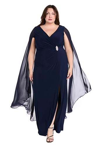 R&M Richards Women's Heavenly Grace Cape Gown4