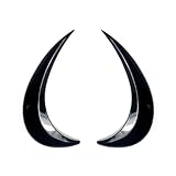 1Pair Front Headlight Eyelids ABS Eyelash Covers Head Light Eyebrows Trim Sticker For VW Beetle 2012-2018 Accessories(Glossy Balck)