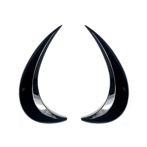 1Pair Front Headlight Eyelids ABS Eyelash Covers Head Light Eyebrows Trim Sticker For VW Beetle 2012-2018 Accessories(Glossy Balck)