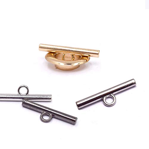 EXCEART 50 Pcs T Bar Alternar Fecho Artesanato Artesanato JÃ³ias Fechos para Pulseira Fazendo Fecho