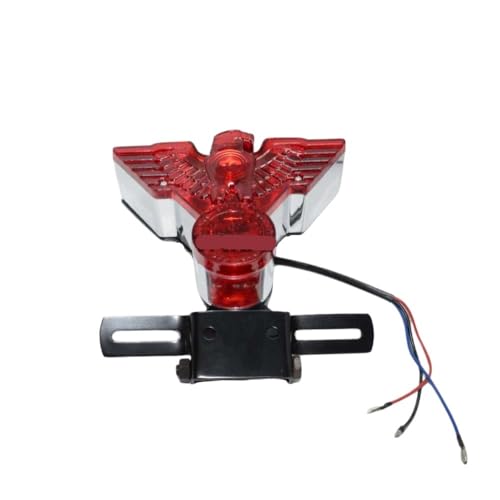 Support de plaque d'immatriculation avec feu stop moto Warbird finition premium