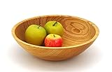 Umweltfreundlich Gedrechselte Schale, Obstschale, Dekoschale, Holzschüssel ∅29 cm Handarbeit aus Deutschland, massives Eschenholz, Holzschale, unikat, nachhaltig, umweltfreundlich, Eschenholz