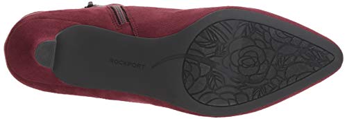 Rockport Women's Kimly Stretch Bootie Ankle Boot, Wine Microsuede, 7 M Us #TOP3