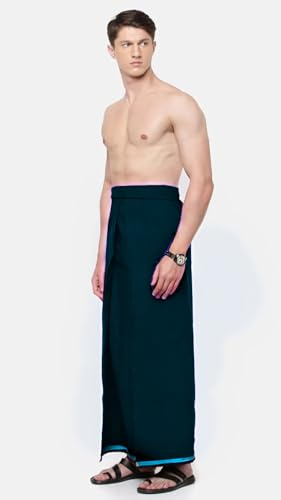 Image of pure cotton lungi for men