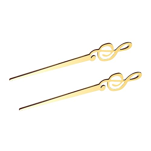 DOITOOL 2Pcs Musical Note Shaped Stirring Rods for Sealing Wax Creative Wax Seal Supplies Easy to Hold Stir Chic Design for DIY Craft Projects