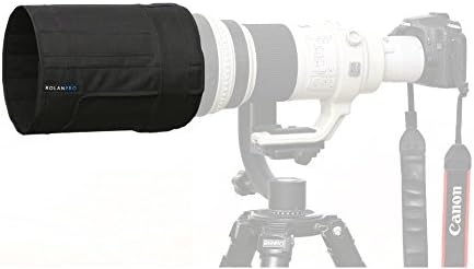 Rolanpro Lens Hood Telephoto Lens Folding Hood for Canon Nikon Sony Sigma Tamron 400mm f/2.8, 600mm f/4, 800mm f/5.6 SLR (L)-#Black Waterproof