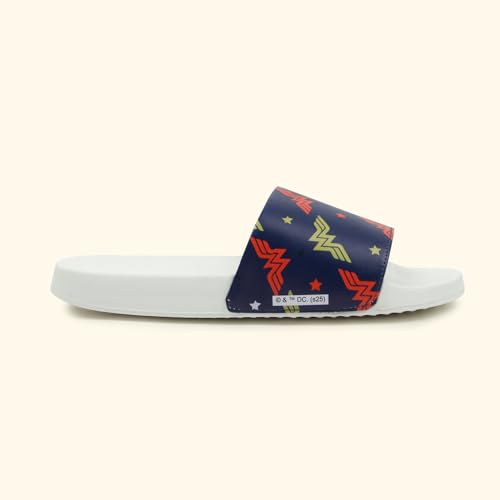 Image of YOHO Sliders for Women | Comfortable and Lightweight Slides | WB Cartoon & Comic Characters: Tom & Jerry, Big Bang Theory, Friends, Games of thrones and Wonder Woman Footwear for Girls