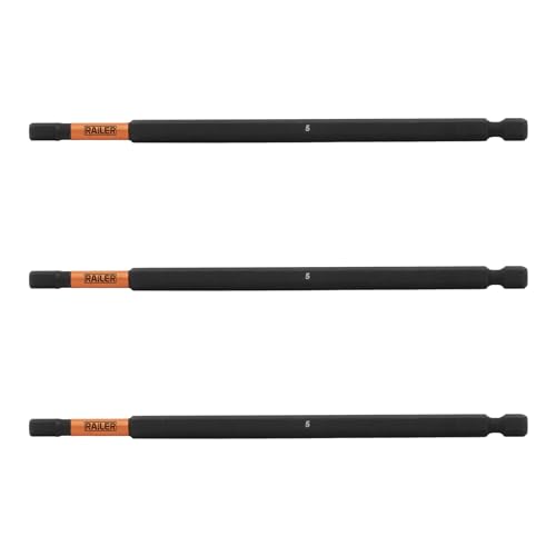 3pc 5mm Hex Bit Set 6 Inch S2 Steel Impact Driver Allen Screwdriver Bits