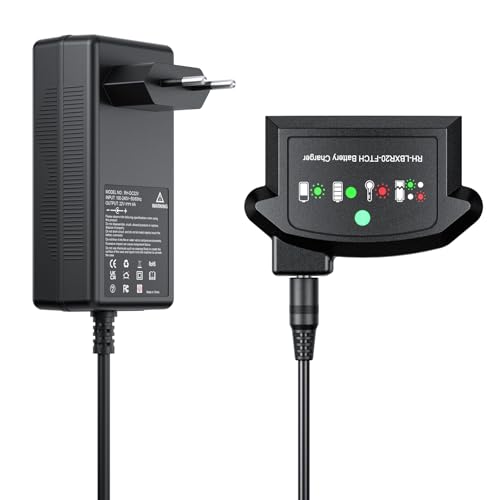 Caricabatteria da 18 V per Black e Decker BL2018 BL2018-XJ BL1518 LBXR20-OPE LBXR20 LB20 LBX20 LBX4020 LBXR2020-OPE BL1514 LBXR16 18V/20V agli ioni di litio Batteria di ricambio