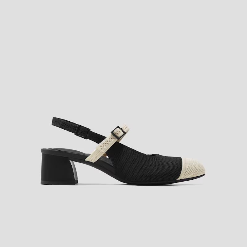VIVAIA Juliana Almond-Toe Slingback Mary-Jane Sandals Arch Support Adaptive Fit Strap2
