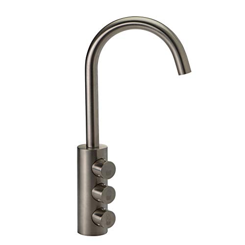 3-Wege-Sodaarmatur GM 6180M Nickel Satiniert Edelstahl Look für Wasser Sprudler SPRUDELUX® Sprudelgeräte Soda-Armatur Küchenarmatur, Dreiwege Wasserhahn, Sprudel, Sprudelwasser Cover