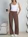 Trendy Queen Womens Wide Leg Sweatpants High Waisted Baggy Lounge Pants Drawstring Fall Fashion Outfits 2025 Joggers with Pockets Chocolate M