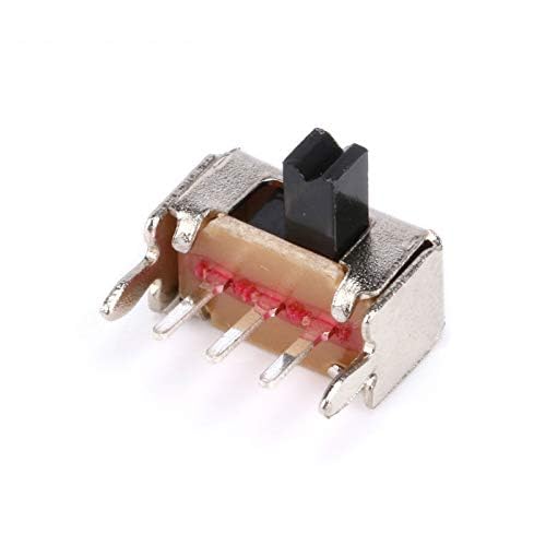 20PCS/Lot SK12D07VG3 Mini Slide Switch 1P2T 3Pin Toggle Switch SMD PCB DPDT Handle high 3mm Side Knob