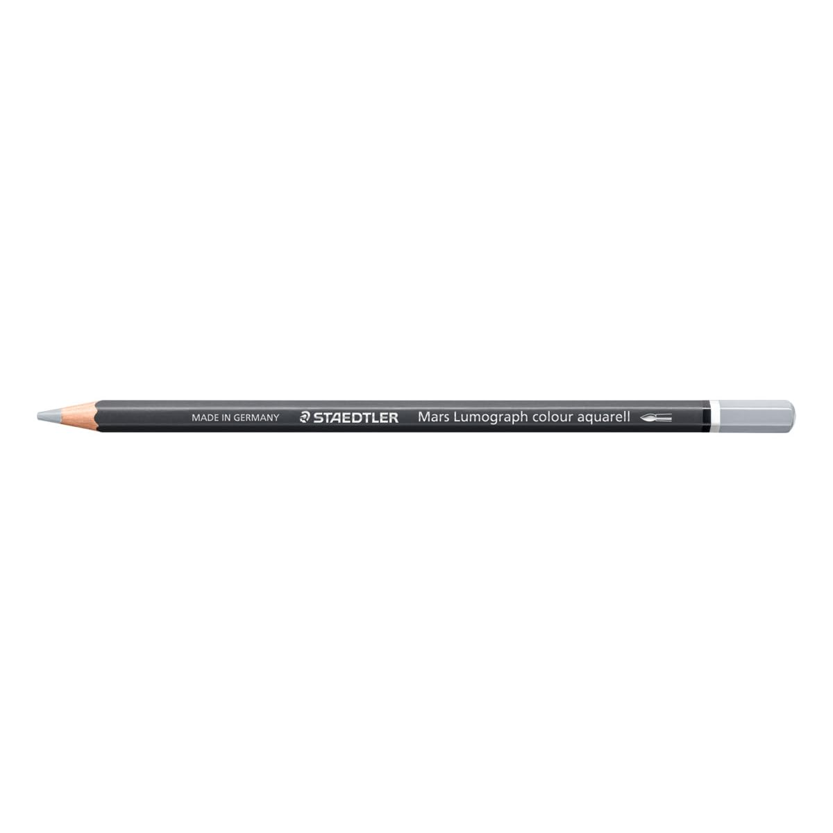 STAEDTLER Watercolour Pencil - Medium Grey - Mars Lumograph Colour Aquarell - Pack of 6, 104-80