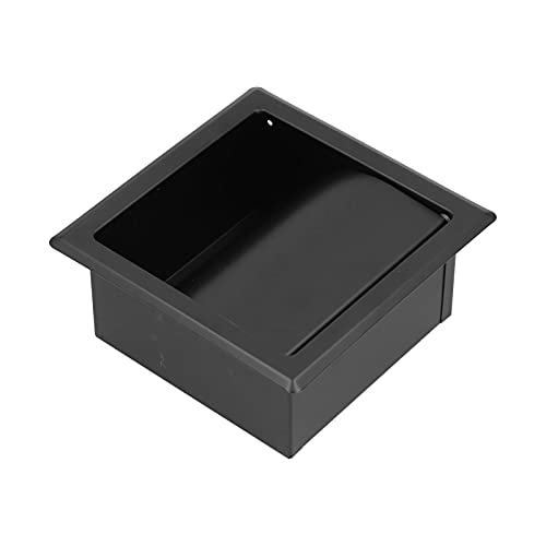 Roll Paper Shelf Embedded Toilet Paper Holder Industrial Metal for Bathroom Kitchen Bedroom Matte BlackPaper Towel Toilet Paper Holders