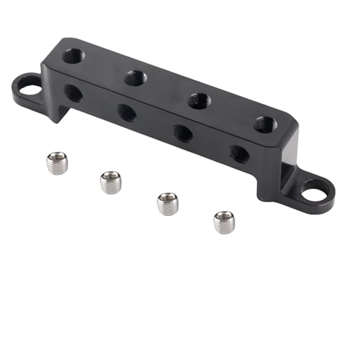 StarTechAuto 4 Port vacuum block Billet Remote Sensor Block Module Intake Manifold Kit Intake Fuel Wastegate Turbo Boost for Racing NPT 1/8 Universal US