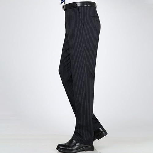 Men's Striped Dress Pants Male Straight Striped Pants Casual Pinstripe Trousers Slacks for Men2