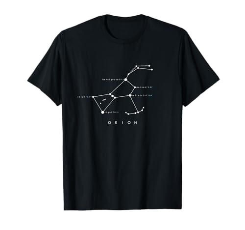 T-shirt Orion Constellation - astronomia Stargazing t-shirt, Preto, S