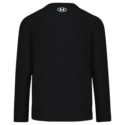 Image of Under Armour Boys' Long Sleeve Logo Graphic T-Shirt, Lightweight & Breathable, Relaxed Fit