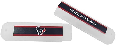 NFL Houston Texans Unisex Siskiyou Sportstravel Toothbrush Case, White, Standard image 4