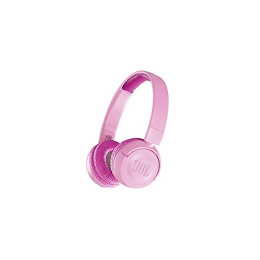 JBL JR300BT Kids Wireless Bluetooth On-Ear Headphones with Safe Sound Limited Volume to Protect Small Ears, Light Pink
