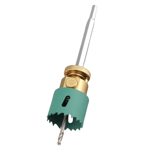aqxreight Sierra de con Broca de árbol Kit de Cortador de Agujeros de Metal de Acero de Aleación con Tazón de 125 Mm para Taladrar Madera Contrachapada Sierra de con de con Eje (45 mm/1,77 pulgadas)
