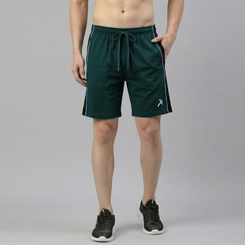Image of Amul Comfy Men Ultra Soft Cotton-Rich Drawstring Lounge Shorts