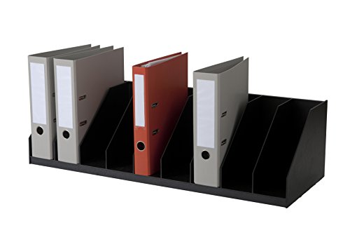 Trieur Paperflow 4944.01 en polystyrène noir pour armoires de bureau