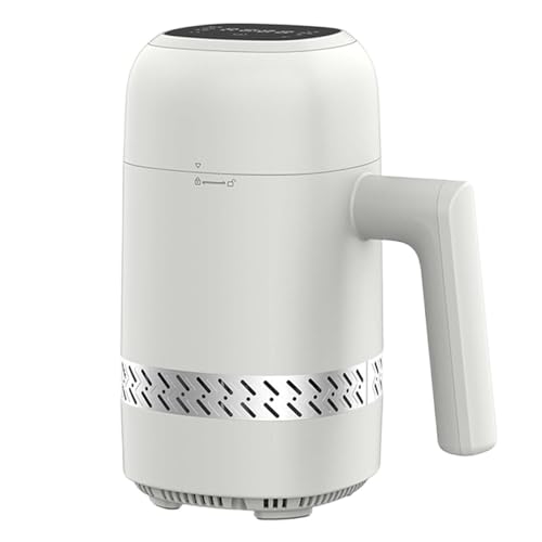 HCAUYNN Vaso PequeñO para Helado con AgitacióN AutomáTica De 60 W, MáQuina PortáTil para Hacer Helado con Pantalla TáCtil Led, MáQuina Inteligente para Congelar Postres De 300 Ml.