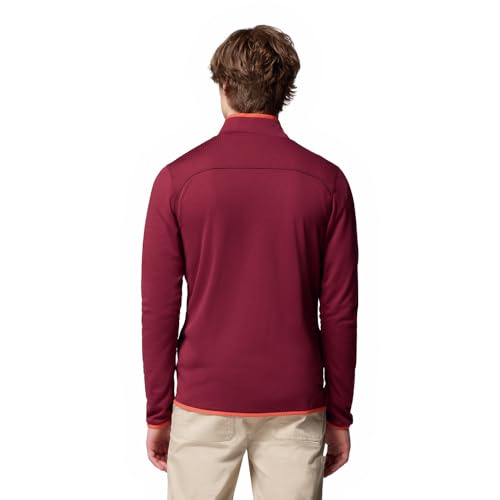 Columbia Essential Hike™ Grid Fleece Full Zip JACKETS for MENS RED XL