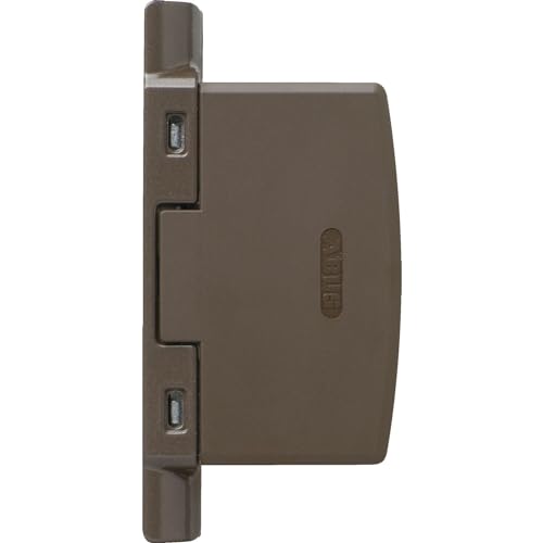 ABUS Scharnierseitensicherung FAS97 - schlüssellose Fenstersicherung für die Scharnierseite von Fenster, Terrassentür und Balkontür - Einbruchschutz gegen Aufhebeln - verdeckt montierbar - braun