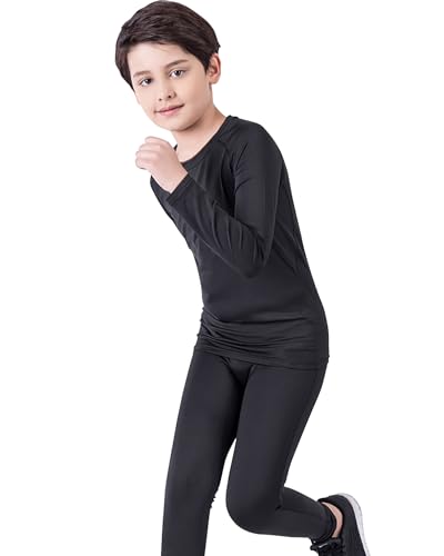 Boys Compression Shirt Long Sleeve Suit Youth Undershirts Kids Football Baseball Baselayer Cold Gear Quick Dry3