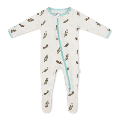 Image of Bamboo Little Soft Baby Footie Pajamas, Baby Clothes, Newborn Sleepers, 95% Viscose and 5% Spandex, 0-24 Months