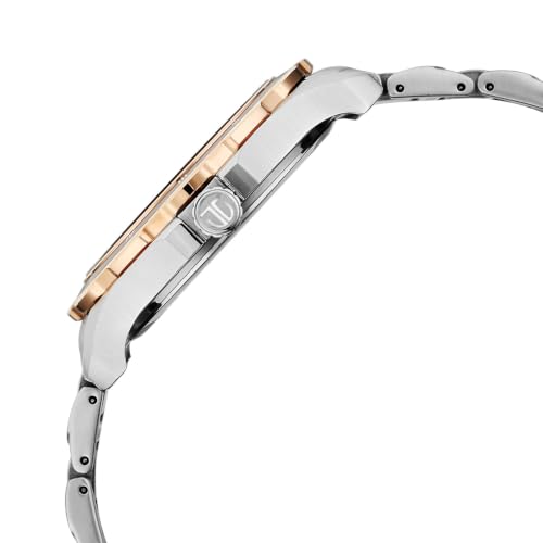 Image of Titan Regalia Opulent VI Men's Dress Watch with Two-Eye Multifunction Panda Dial and Steel Bimetal Strap