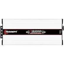 Taramps T 12.000 Chipeo 1 Ohm 12000 Watts Rms 12.6 Volts, Peak Power 13300 Watts Rms Monoblock Car Audio Amplifier RCA Input Gain Control Smart Cooler