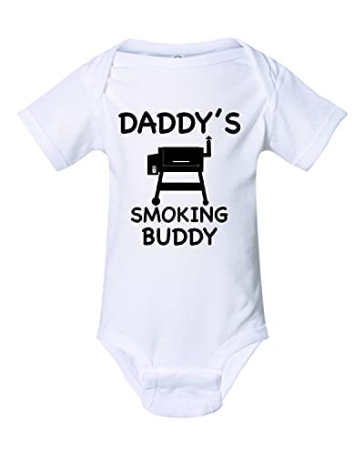 Image of Daddy Smoking Buddy Bbq Funny Cute One piece Baby Bodysuit