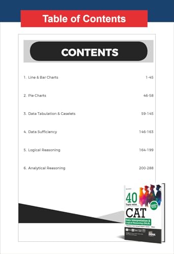 Image of Old Edition - Disha 40 Topic-wise CAT QA, DILR & VARC Previous Year Solved Papers (2024 - 1994) - set of 3 Books 18th Edition | PYQs | DI & Logical ... Verbal Ability & Reading Comprehension