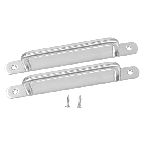 KALLORY Rustic Barn Door Handle Set Pcs Large Door Pulls Easy Install for Interior Garages