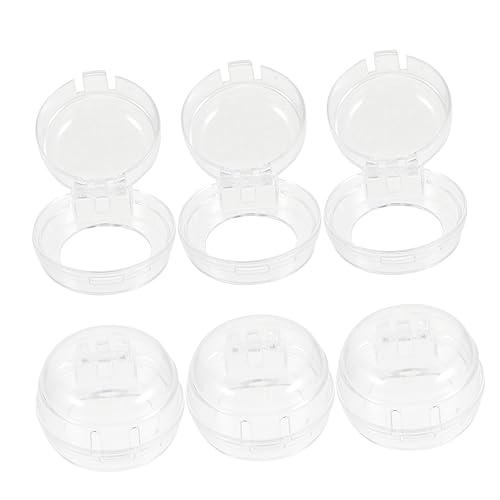 minkissy 6 piezas Protectores de Perillas para Estufa Cubiertas Transparentes de Seguridad para Bloqueo Infantil para Mandos de Cocina Hornos y Electrodomésticos Multifuncionales