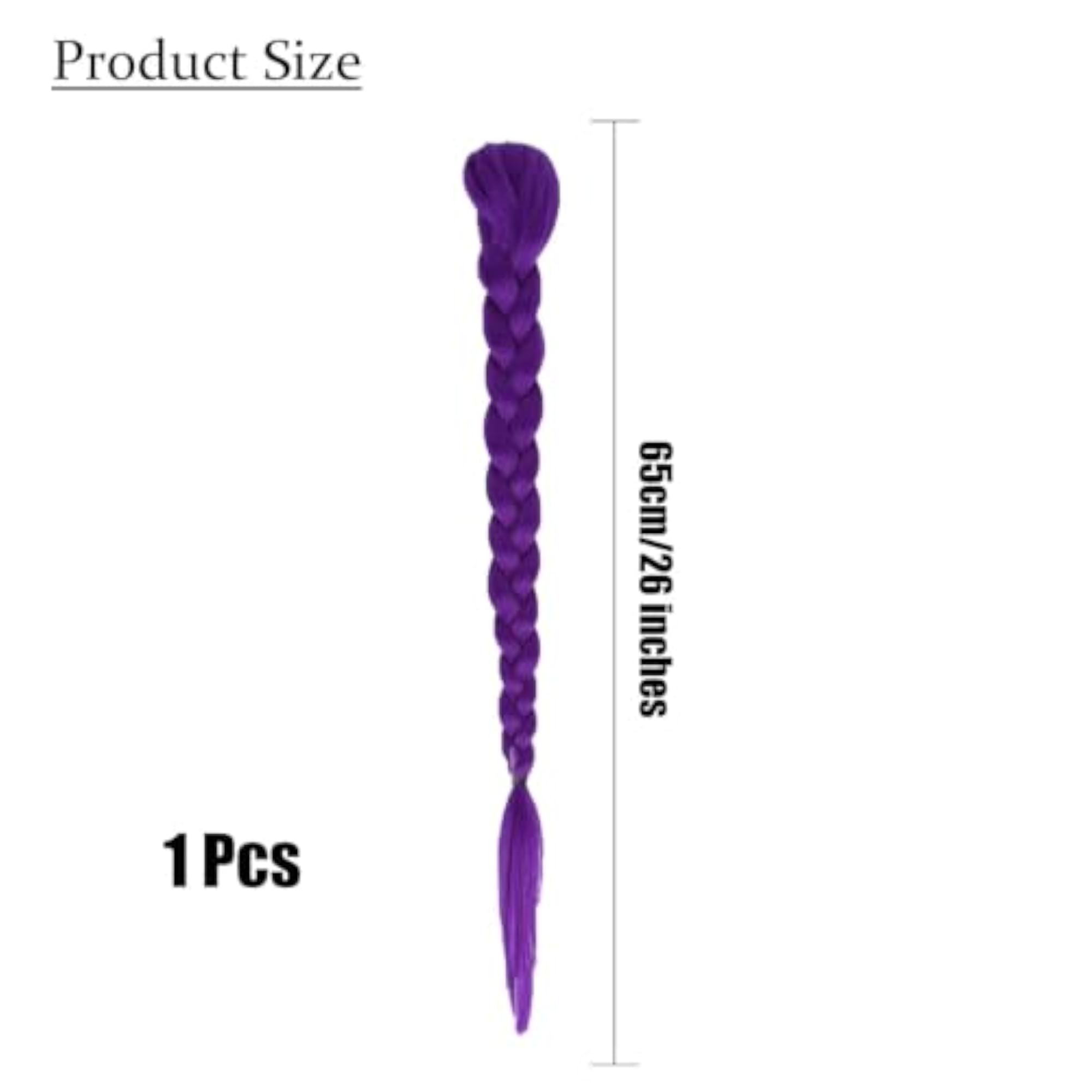 Adjustable Purple Ponytail Hair Extension for Women