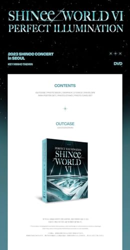 SHINee (シャイニー) KPOP Album (韓国アルバム) - SHINee WORLD VI [PERFECT ILLUMINATION] in SEOUL DVD ver.+予約限定特典+BolsVos 限定の K-POP にインスパイアされたデジタル プランナー、ソーシャル メディア用のステッカー パック [3]