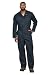 Bulwark Men's Flame Resistant 9 oz Twill Cotton Classic Coverall with Hemmed Sleeves, Navy 44
