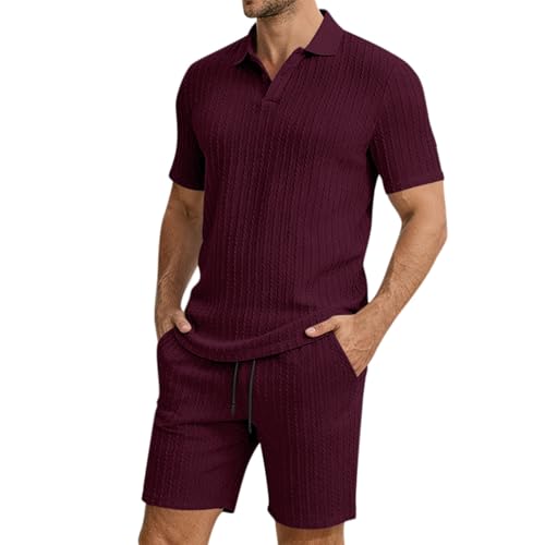 Chemise Court Manches Courtes Short Homme - Ensemble Décontracté d'Été