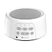 Dreamegg D3 White Noise Machine - Rechargeable Sound Machines for Sleeping, 24 Non-Looping HiFi Sounds, Continuous or Timer, Portable Sleep Machines for Baby Adults Travel Office Privacy (White)