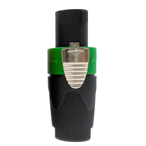 SACVXOKD - Connecteur Powercon for haut-parleur 20 A Caron Speakon 4 broches mâle for amplificateur audio Connecteurs d'alimentation de scène(Green)