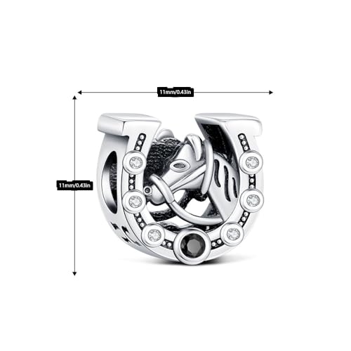 925 Sterling Silver Western Cowboy Charms for Pandora Bracelets Western Charms Jewelry Gift for Women3