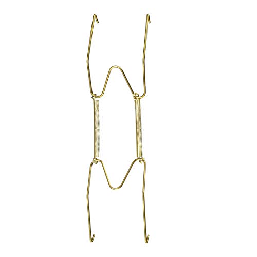 Image of uxcell Plate Hanger, 8-inch W Type Zinc Plated Invisible Wall Decorative Hooks