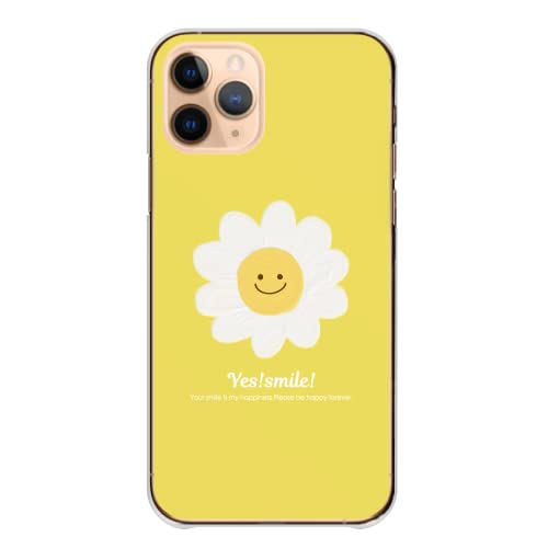 iPhone 17 用 ケース アイフォン17 カバー スマホケース 全機種対応 ハード 韓国 ニコちゃんマーク にこちゃん スマイリーフェイス 花 おはな 黄色
