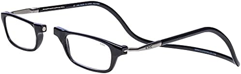 Clic Magnetic Reading Glasses for Men or Women, Computer Readers, Original (Small-Medium Size)